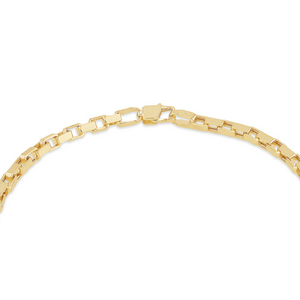 Preview image of 9ct Gold Square Paper Link Bracelet 