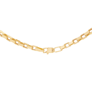 Preview image of 9ct Gold Square Paperlink Chain Necklace