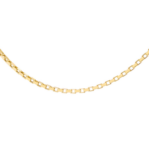 Preview image of 9ct Gold Square Paperlink Chain Necklace
