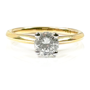 Preview image of 18ct Gold 0.50ct Round Brilliant Diamond 4 Claw Solitaire