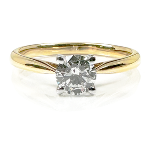 Preview image of 18ct Gold 0.51ct Round Brilliant Diamond 4 Claw Solitaire