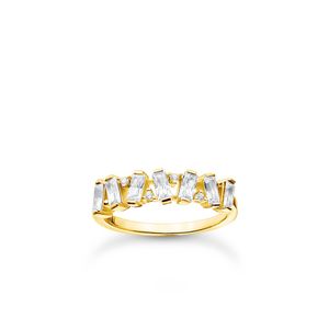 Preview image of Thomas Sabo Gold Plated Baguette Cut Scatter Ring