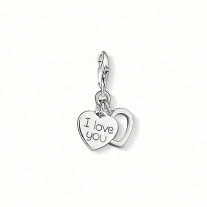 Thomas sabo double heart charm sale