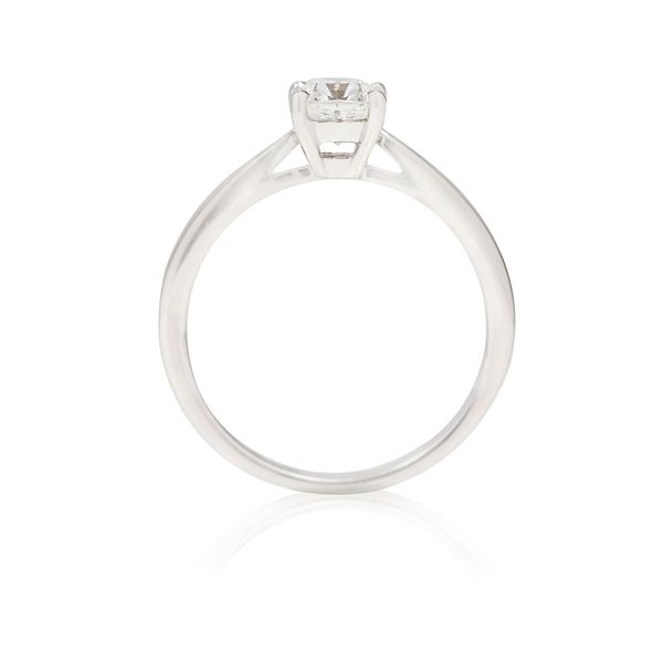 Platinum 0.70ct Forevermark Princess Cut Diamond 4 Claw Solitaire