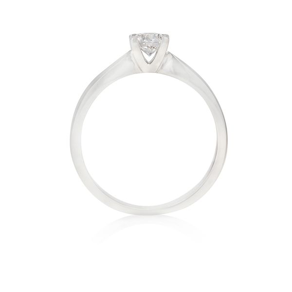 Platinum 0.42ct Perfection Collection Round Brilliant Diamond 4 Claw Solitaire