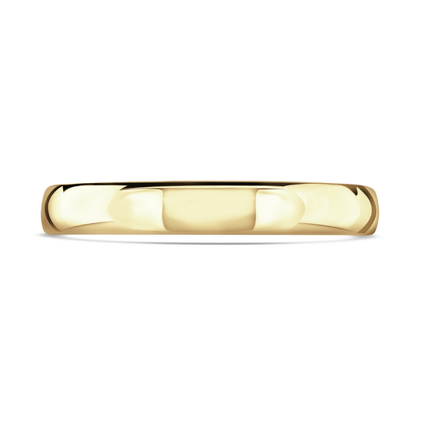 18 Carat Yellow Gold 3mm Medium Court Ladies Wedding Ring