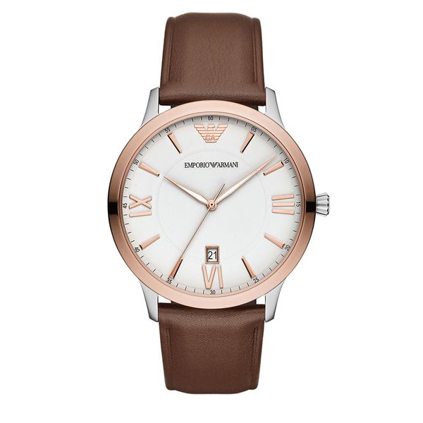 emporio armani watch leather strap