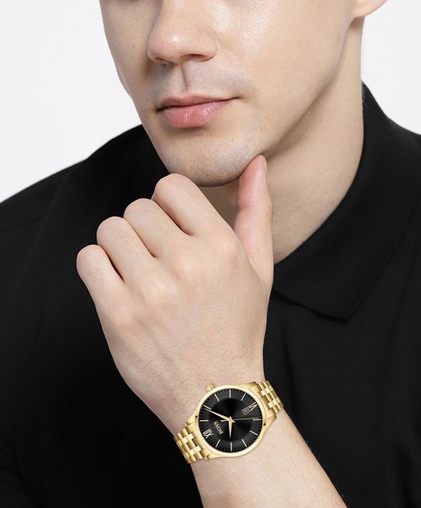 Hugo boss gold watch outlet black face