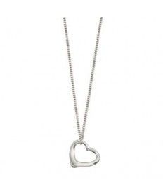 Sterling Silver Floating Heart Pendant