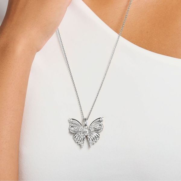 Thomas Sabo Butterfly Paradise Cubic Zirconia Silver Pendant 