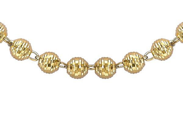 9ct Gold Diamond Cut 22'' Ball Jackson