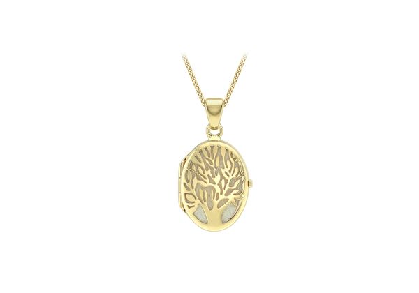 gold tree of life locket