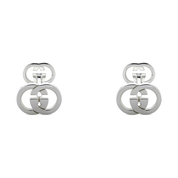 Gucci Interlocking Silver Cufflinks