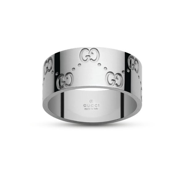 gucci white gold ring