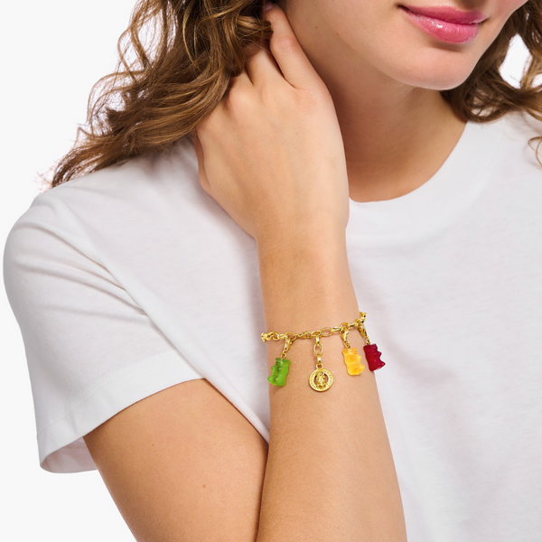 Thomas Sabo x Haribo Gummy Bear Red Gold Charm Peter Jackson