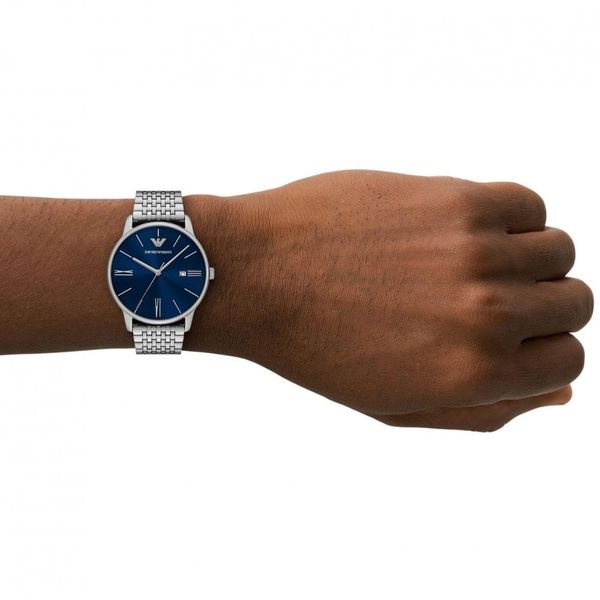 洗練されたデザイン　EMPORIO ARMANI CELESTIAL BLUE Emporio Armani Minimalist 39mm Blue Quartz Bracelet Watch