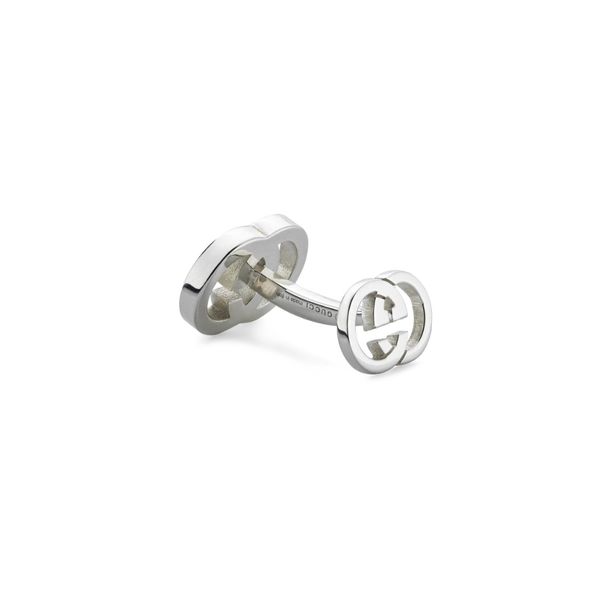 Gucci Interlocking Silver Cufflinks
