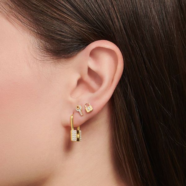 Thomas Sabo Stone Set Gold Tone Earrings Peter Jackson the Jeweller