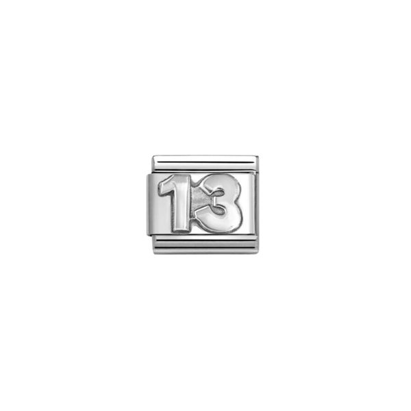 Nomination Composable Classic Link Number 13 In Sterling Silver