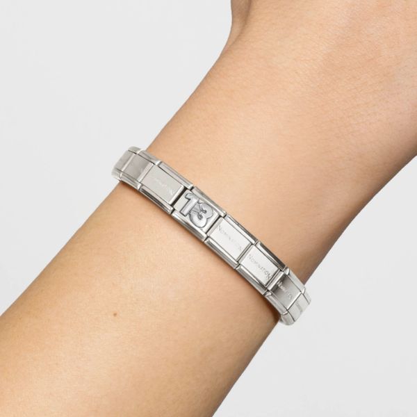Nomination Composable Classic Link Number 13 In Sterling Silver