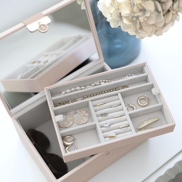 Stackers Blush & Gold Luxury Classic Jewellery Box