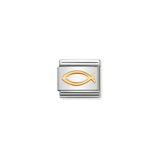 Nomination Composable Classic Link Ichthus In Bonded Yellow Gold