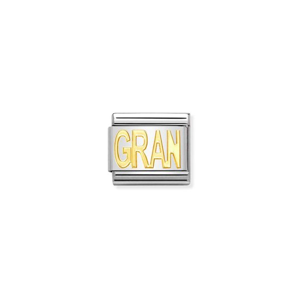 Nomination Composable Classic Link Gran In Bonded Yellow Gold
