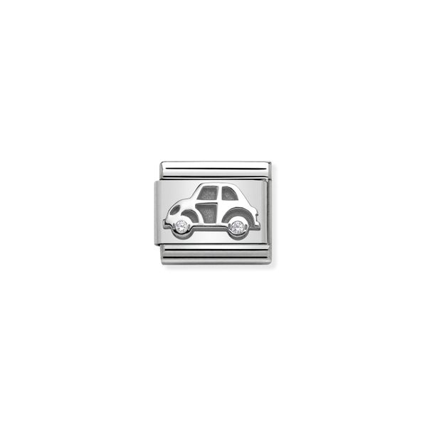 Nomination Composable Classic Link Car In Sterling Silver