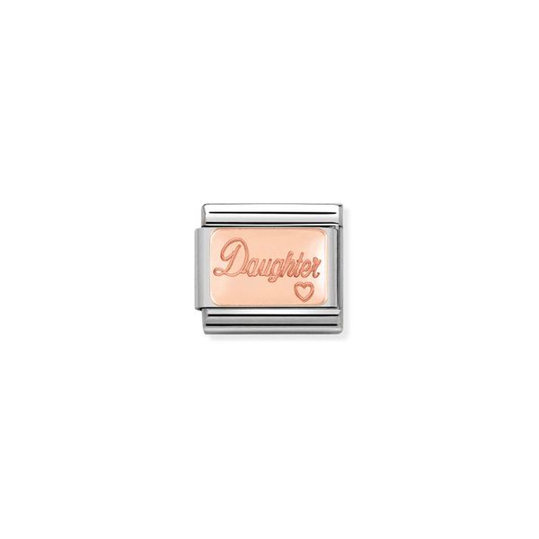 Nomination Composable Classic Link Daughter In Rose Gold