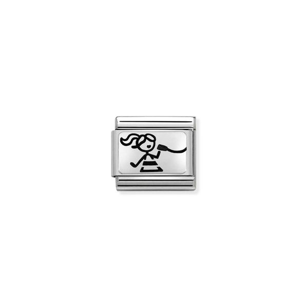 Nomination Composable Classic Link Girl Friends In Sterling Silver