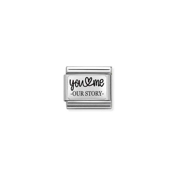 
Nomination Composable Link You And Me Our Story In Sterling Silver