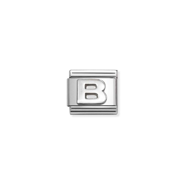 Nomination Classic Silver Oxidised Letters B Charm