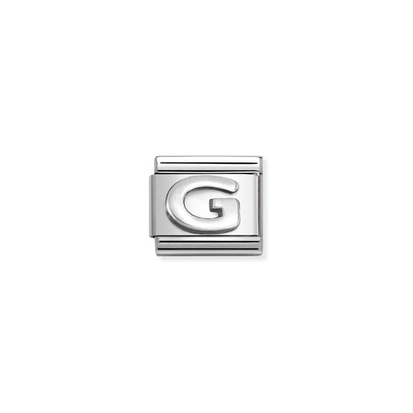 Nomination Composable Classic Link Letter G In Sterling Silver