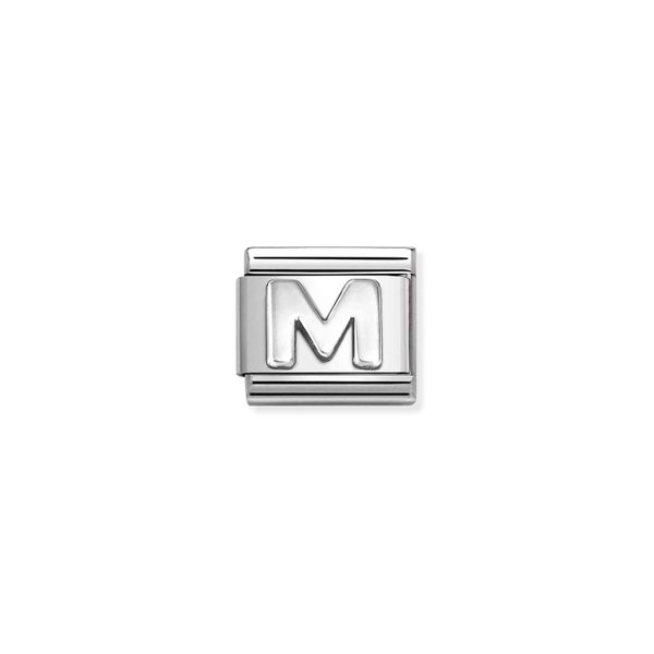 Nomination Composable Classic Link Letter M In Sterling Silver