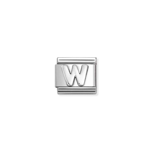 Nomination Composable Classic Link Letter W In Sterling Silver