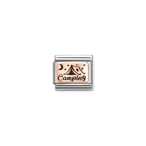 Nomination Composable Classic Link Camping In Rose Gold 