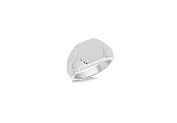 plain silver signet ring