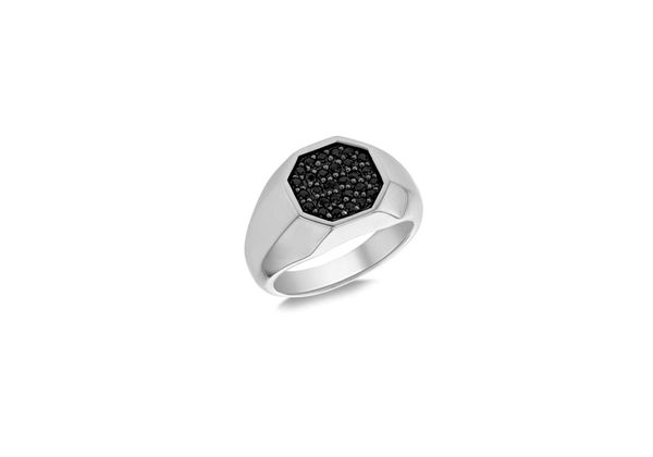 signet ring black stone