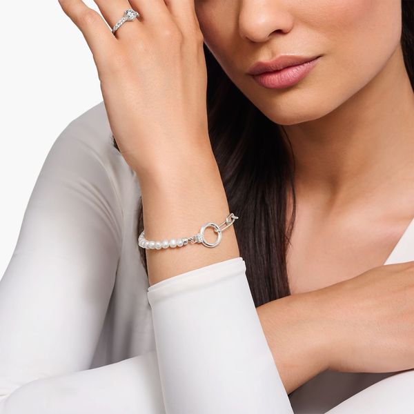 Thomas Sabo Freshwater Pearl Silver Link Bracelet Peter Jackson