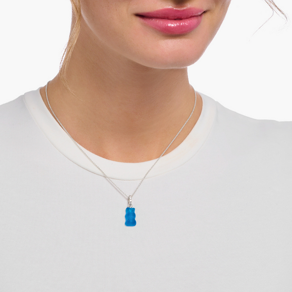 Thomas Sabo x Haribo My GoldBear Blue Silver Necklace 
