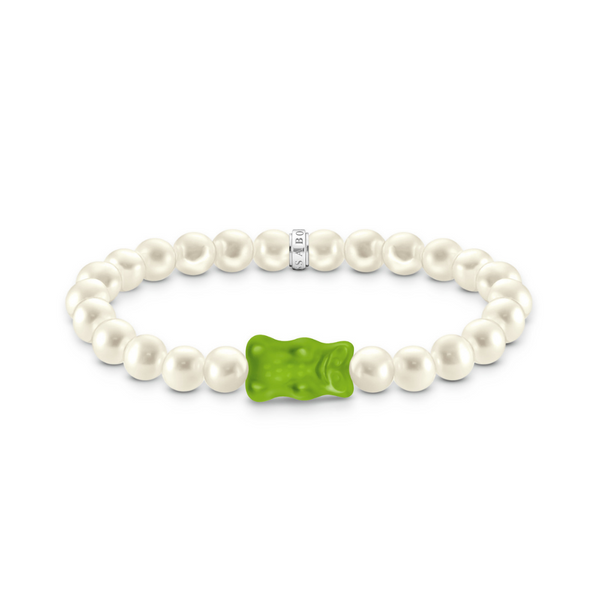 Thomas Sabo x Haribo My GoldBear Green Pearl Bracelet 