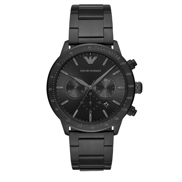 Emporio armani black metal cheap watches