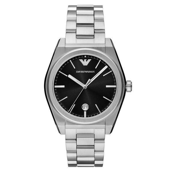 Emporio Armani Frederico 41mm Black Steel Bracelet Watch