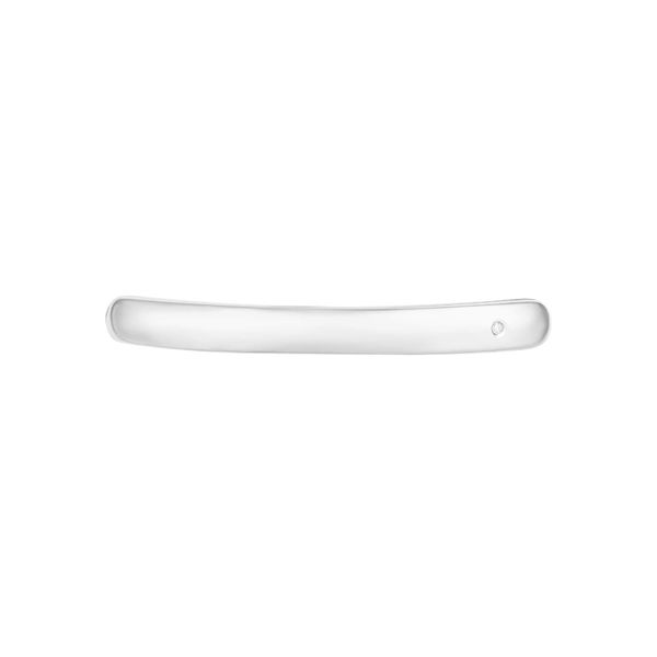 D for Diamond ID Bar Silver Bracelet