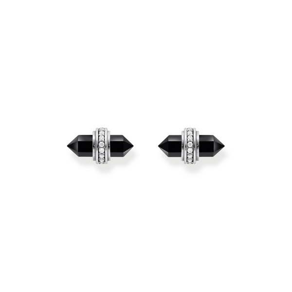 Thomas Sabo Hexagonal Onyx Stud Earrings