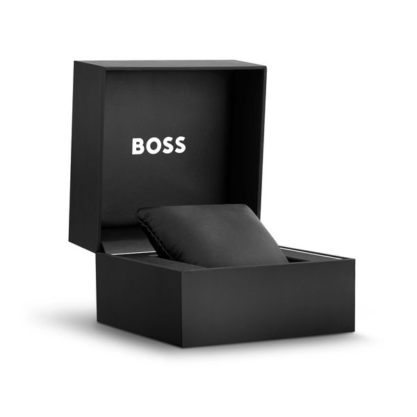 Boss One 38mm Champagne Dial Quartz Bracelet Chronograph Watch