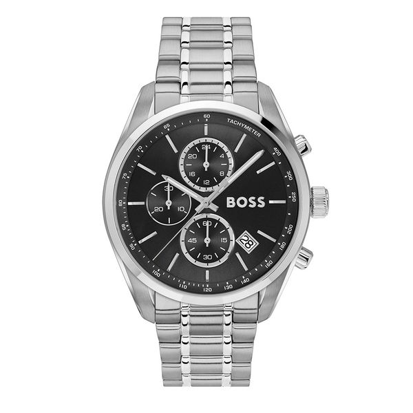 BOSS Orologio Cronografo Uomo GRAND PRIX 44 Mm - Quarzo, Calendario, Quadrante Verde, Bracciale Acciaio, Sportivo - 2
