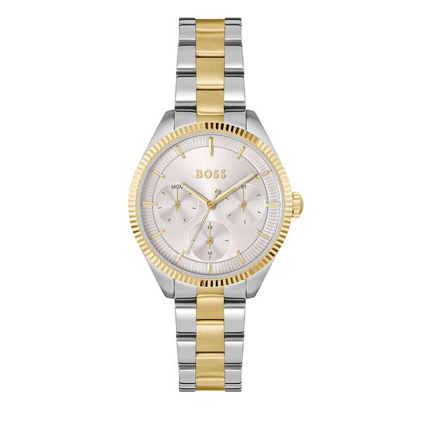 BOSS Sage Sport 34mm Bicolour Silver Dial Quartz Bracelet Watch