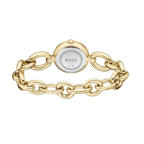 BOSS Live 28mm Silver Dial Gold-Tone Quartz Bracelet Watch
