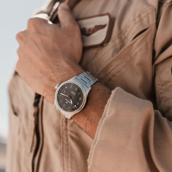 Bremont Altitude 39mm Date Black Bracelet Watch Peter Jackson